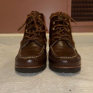Authentic Polo by Ralph Lauren Dark Brown Leather Boots